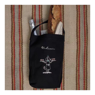 若若韩代正品直邮urbanic30可爱帆布包法棍包布袋布包复古法式女