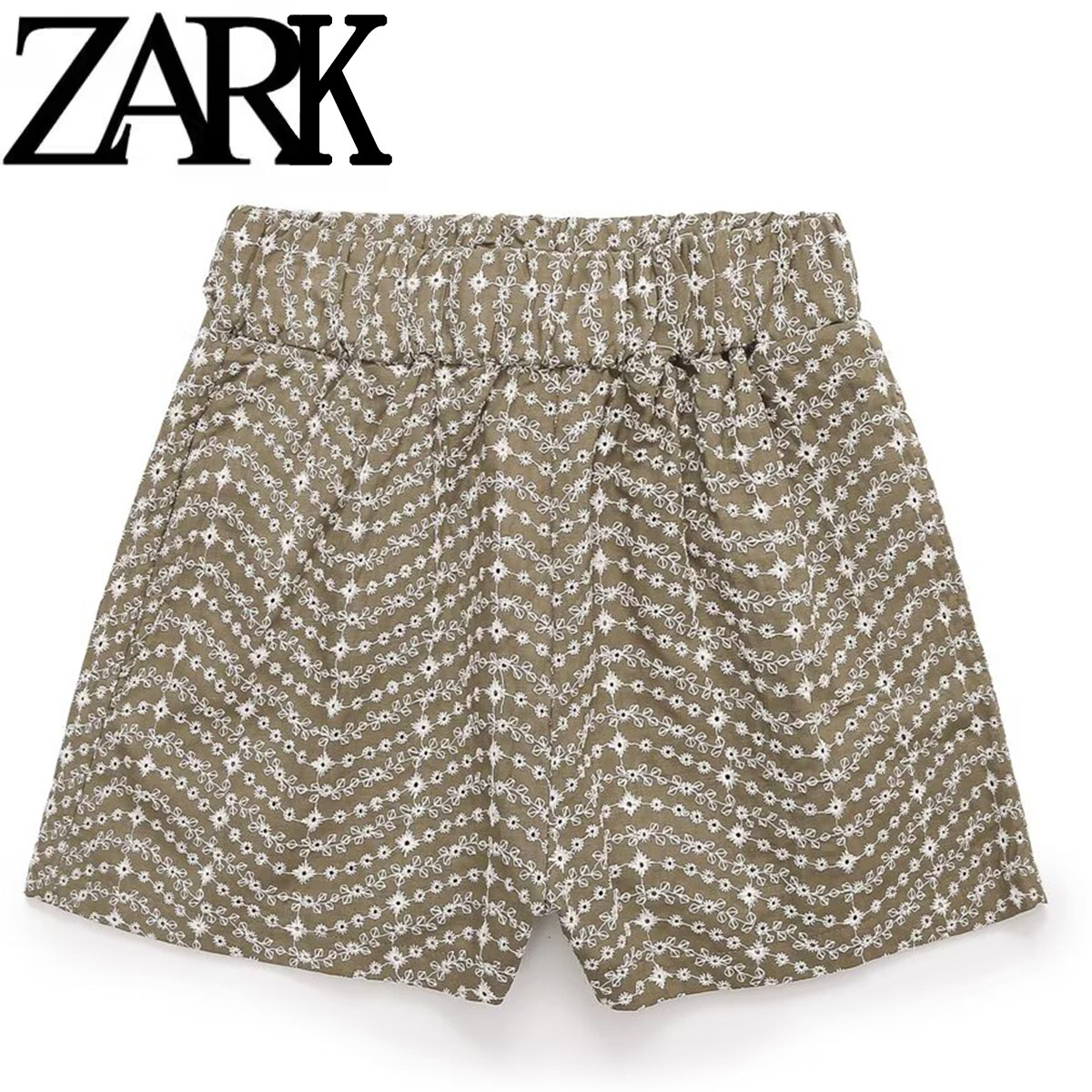 ZARK 欧美风 女装 春季新款 时尚气质镂空刺绣休闲短裤 8073086,女装/女士精品,短裤,淘宝优惠券,粉丝福利购,淘宝优惠卷