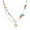 Colorful Beaded Smiling Face Necklace (50+5cm Extended Chain)