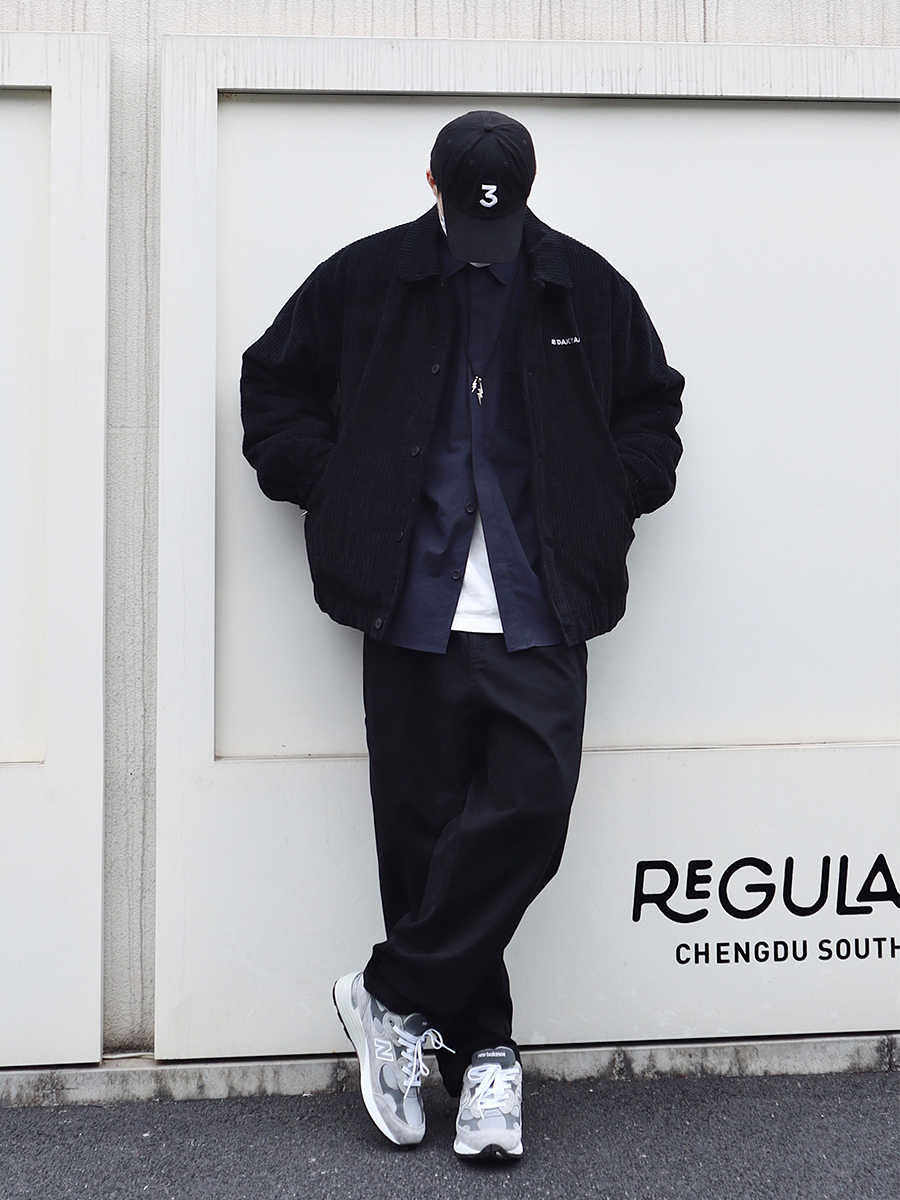 原创直筒日系复古休闲裤工装休闲