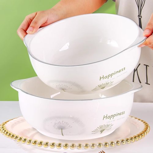 双耳大号汤碗家用10英寸水煮鱼小龙虾专用碗新款汤盆酸菜鱼大盆碗