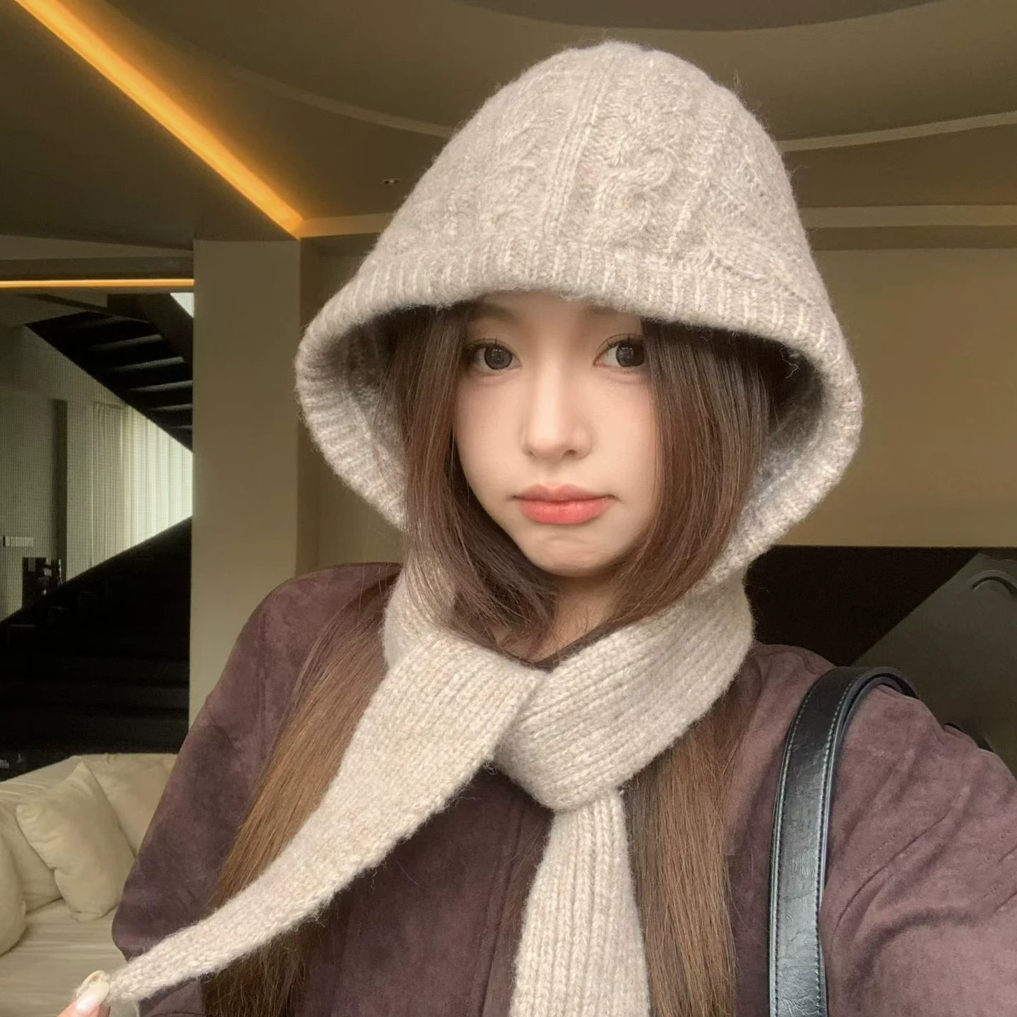 秋冬女保暖护耳巴拉克拉法帽