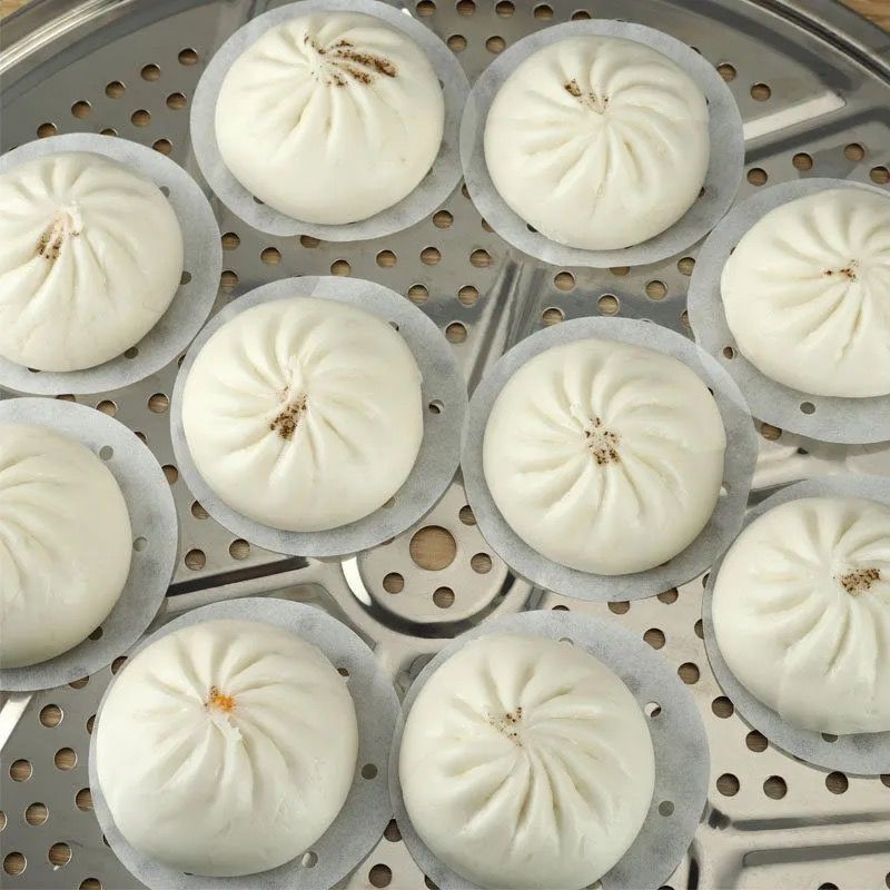 蒸笼纸不粘圆形包子馒头纸垫
