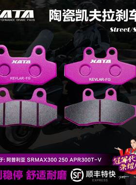 XATA刹车片适用阿普利亚SRMAX300 250 APR300T-V踏板摩托车碟刹皮