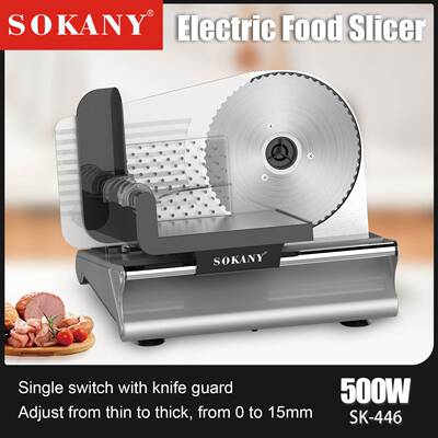 外贸SOKANY446吐司面包切片机牛肉卷羊肉卷Electric Food Slicer