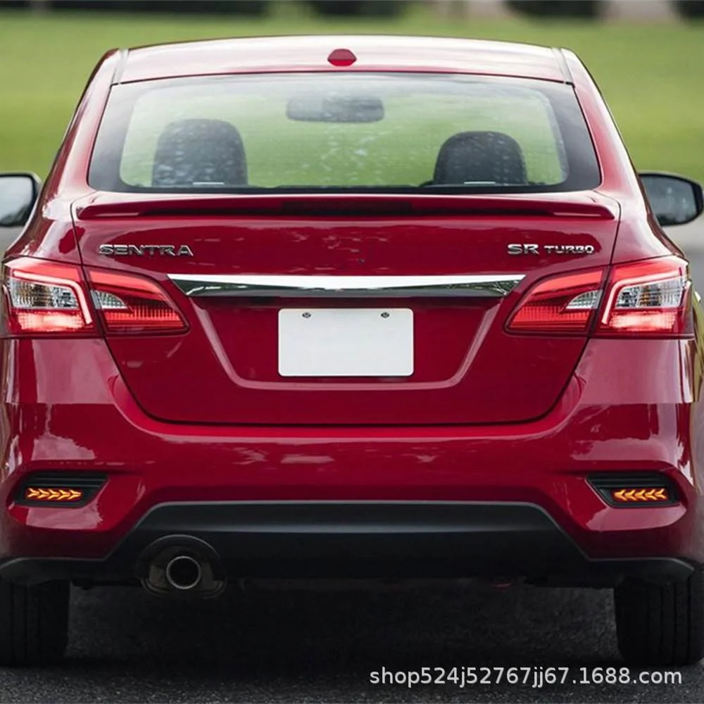 适用日产轩逸骊威劲客蓝鸟途达启辰LED飞机后杠灯刹车转向后雾灯