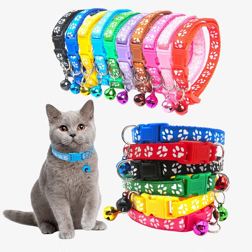 小型犬可调节挂脖带铃铛防脱项圈