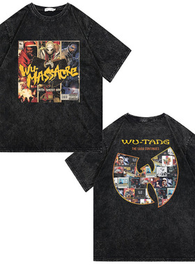 CLFC Wu-Tang clan武当派乐队高街摇滚西海岸风hiphop短袖长袖T恤