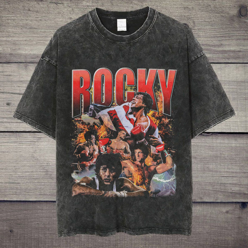 CLFC 史泰龙洛奇ROCKY BALBOA VINTAGE TEE美式跨境复古长短袖VTG