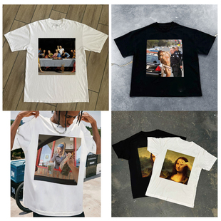 短袖 趣味oversize纯棉长袖 T恤 小众设计潮牌创意世界名画美式 CLFC