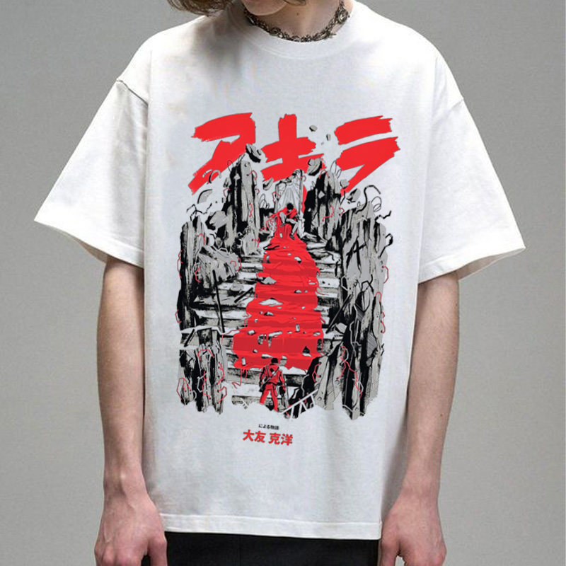 CLFC 阿基拉AKIRA长袖日式漫画男女同款纯棉重磅休闲ins上衣长短T