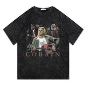 CLFC T恤 做旧复古长短袖 原创科特·柯本Kurt Cobain重磅T水洗美式
