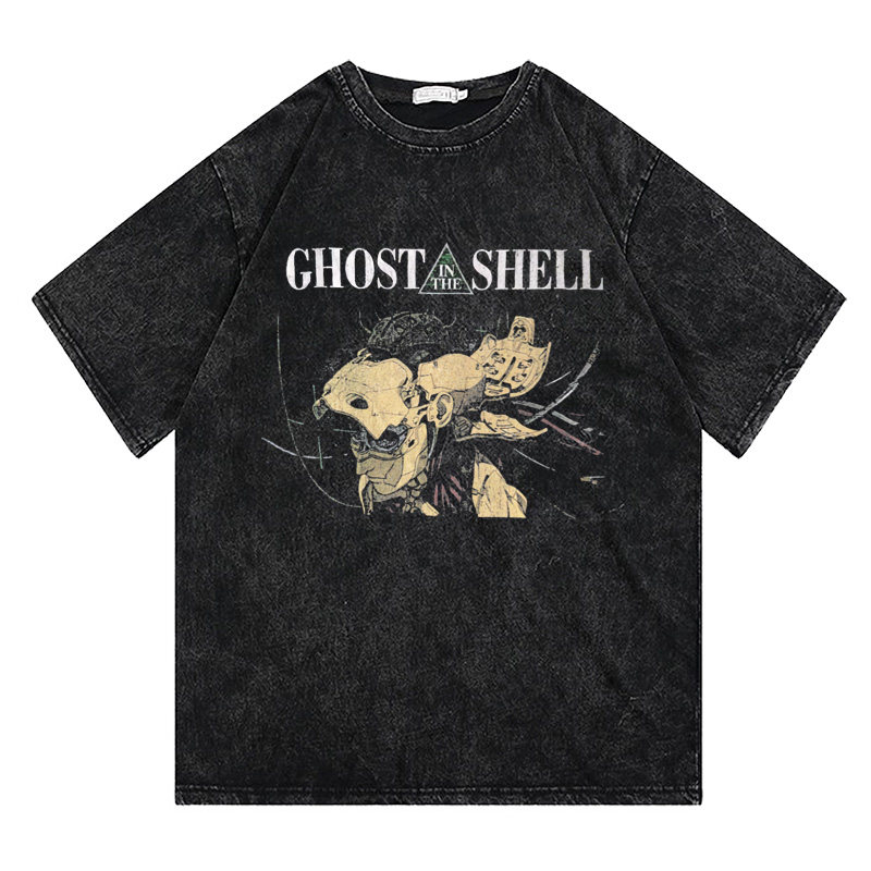 CLFC 攻壳机动队Ghost in the Shell日式动漫复古宽松短袖tee长袖