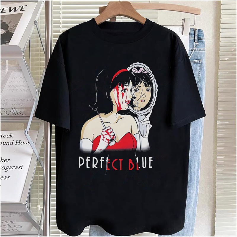 CLFC 今敏Perfect Blue未麻的部屋日本动漫TEE纯棉小领口短袖VTG