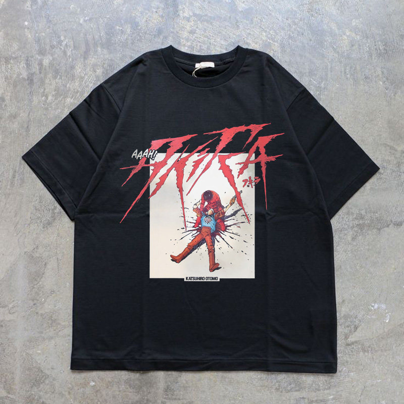 CLFC AKIRA阿基拉长短袖T恤美式街头vintage 小领口动漫经典复古T