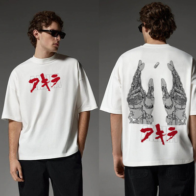CLFC 原创设计AKIRA阿基拉机械手百搭动漫复古小众T-shirt长短袖T