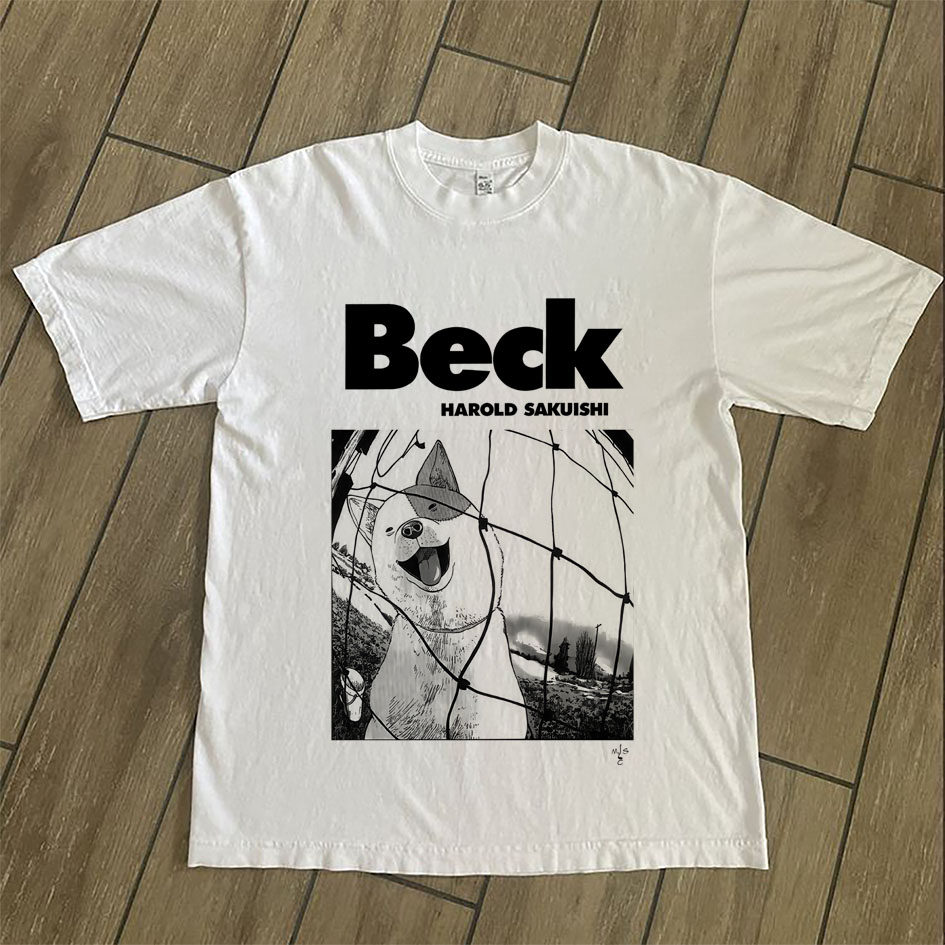 CLFC BECK摇滚新乐团日系漫画摇滚音乐百搭黑白长袖短袖T水洗复古