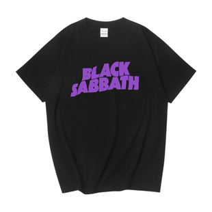 Shirt黑色安息日 摇滚乐队Black T恤男女青年 sabbath 纯棉短袖
