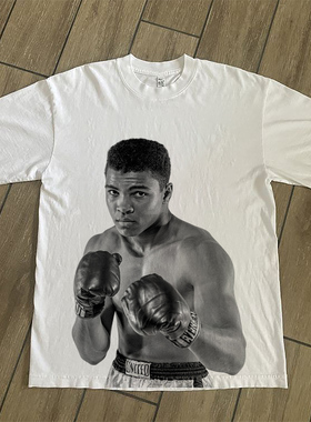 CLFC 古着感穆罕默德阿里Muhammad Ali 泰森两大拳王短袖T恤百搭T