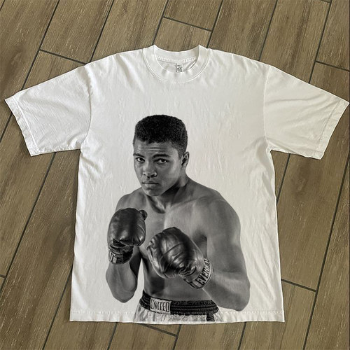 CLFC 古着感穆罕默德阿里Muhammad Ali 泰森两大拳王短袖T恤百搭T