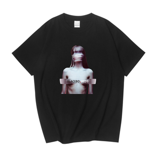 摇滚周边 Placebo安慰剂乐队  Meds T Shirt 纯棉短袖男女情侣T恤