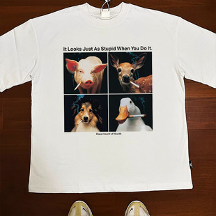 WHEN LOOKS IT戒烟长短袖 YOU STUPID JUST 休闲IT CLFC美式