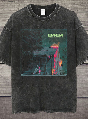 CLFC Eminem Vintage饶舌阿姆嘻哈Tee短袖T恤小领口美式长袖短袖T