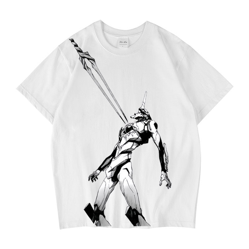 CLFC 动漫EVA福音战士 朗基奴斯枪 初号机 流行美式短袖tee长袖T