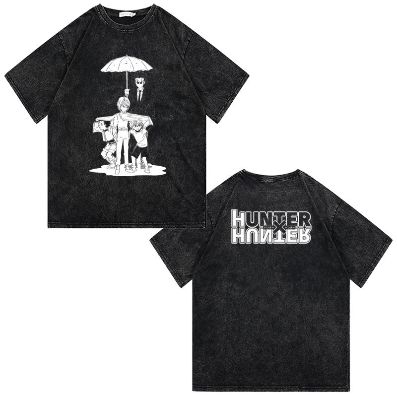 CLFC 全职猎人主角团小杰 奇犽  雷欧力 酷拉皮卡二次元长袖短袖T