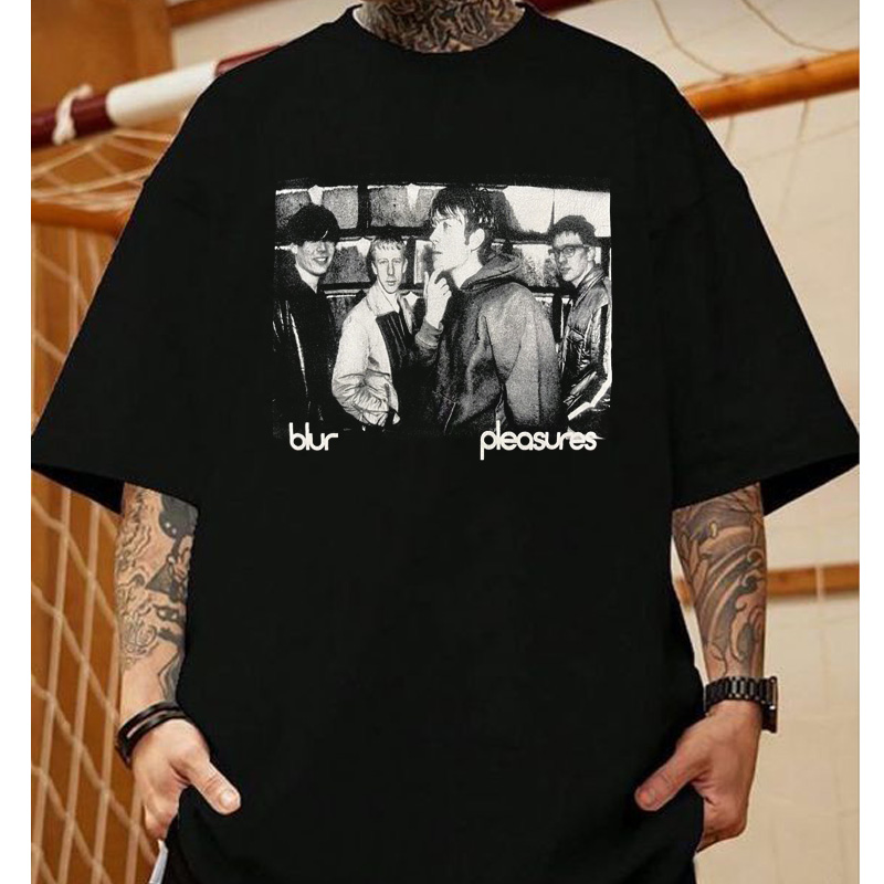 CLFC Blur乐队人物休闲复古美式街头vtg宽松纯棉摇滚T长袖短袖T恤