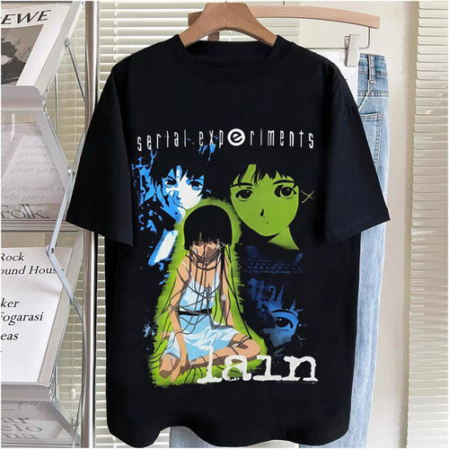 CLFC Serial Experiments Lain玲音日本动漫TEE纯棉小领口短袖VTG