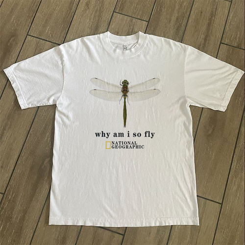CLFC 国家地理why am i so fly Dragonfly t shirt蜻蜓长袖短袖TE
