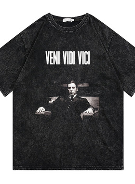 CLFC The Godfather教父阿尔·帕西诺Al Pacino复古男女直喷长短T