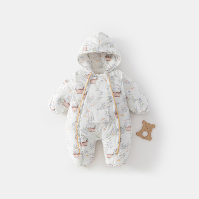 婴儿冬季棉服180g连帽款