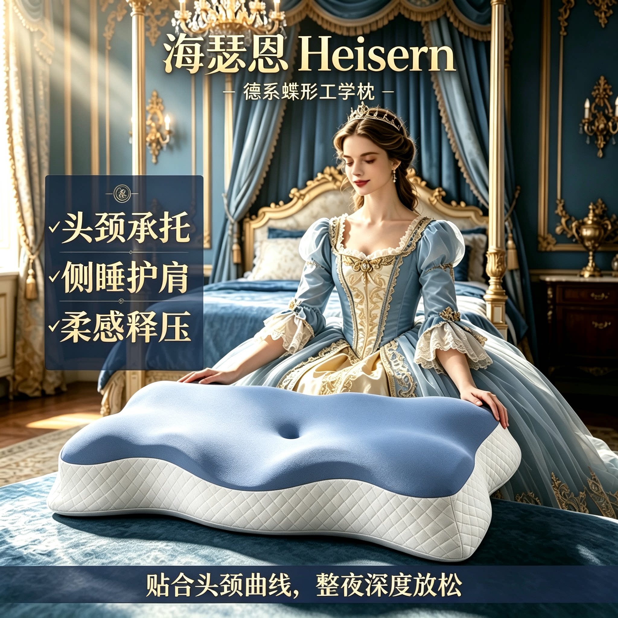 记忆枕头慢回弹枕记忆棉护颈枕深睡眠记忆棉枕芯不塌陷颈椎枕