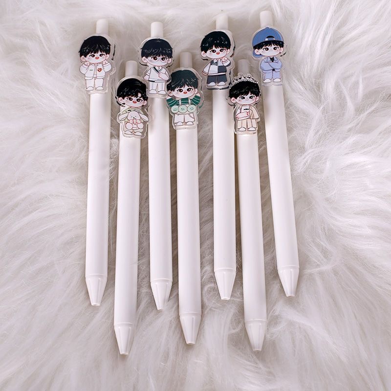 时代少年团宋亚轩丁程鑫马嘉祺刘耀文周边应援笔黑色中性笔Q版