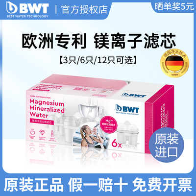 德国倍世BWT净水壶滤芯家用自来水过滤器滤水壶去水垢镁离子滤芯