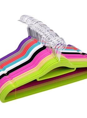 出口日本muyi植绒衣架家用干湿两用防滑肩无痕衣柜整理师专用晾晒