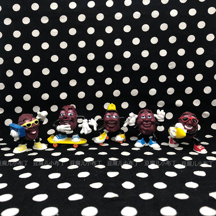 【豆腐儿小布丁】1980古董 美国 加州葡萄干 玩具 PAISINS PIush