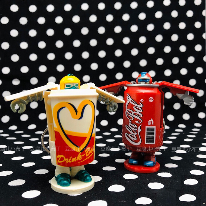 【豆腐儿小布丁】 怀旧复古 cola bat 可口可乐 变身机器人