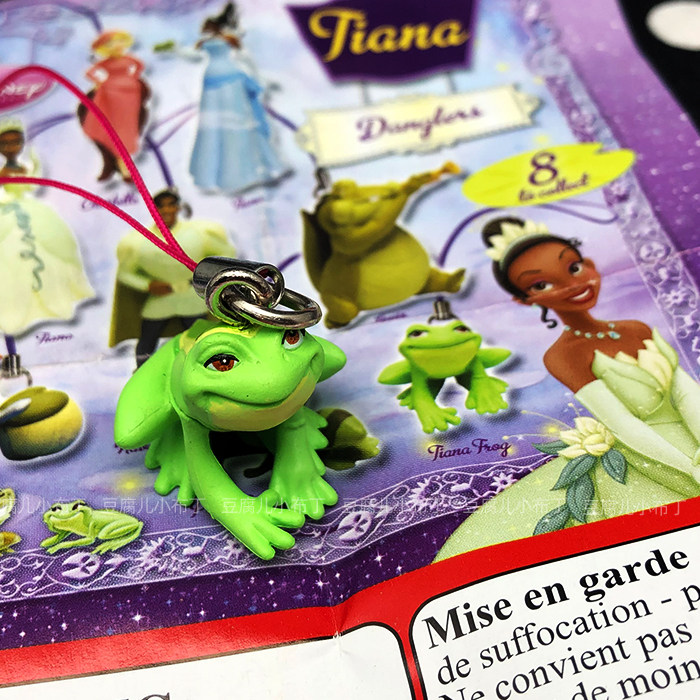 【豆腐儿小布丁】迪士尼  电影 青蛙王子  青蛙挂件 手办公仔