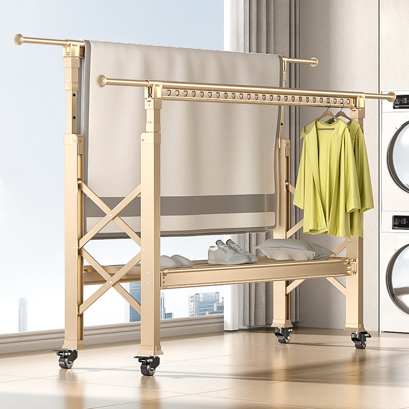 加厚铝合金升降伸缩折叠一卡即用