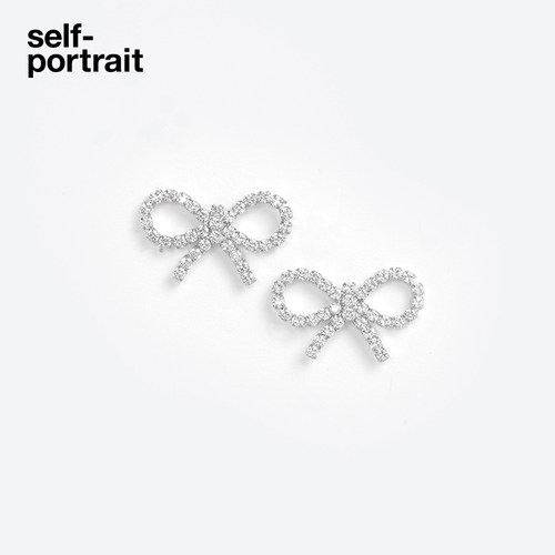 self-portrait蝴蝶结耳饰耳钉
