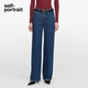 长裤 self 牛仔蓝百搭直筒高腰牛仔裤 2025秋冬新款 portrait