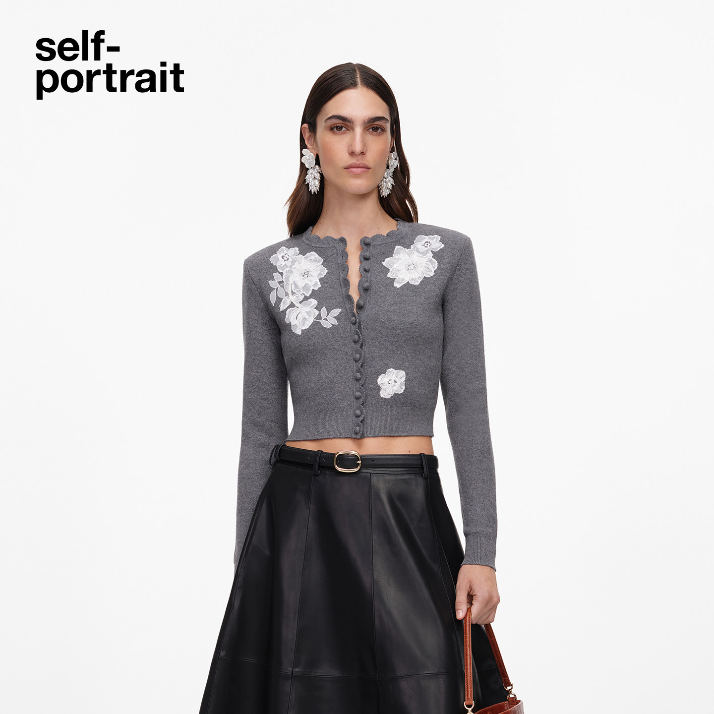self-portrait设计感针织外套