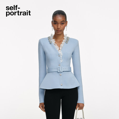 self-portrait长袖针织衫