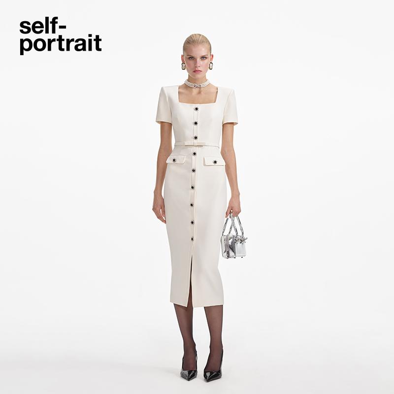 self-portrait短袖连衣裙