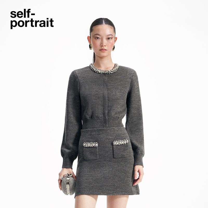 self-portrait百搭针织外套开衫