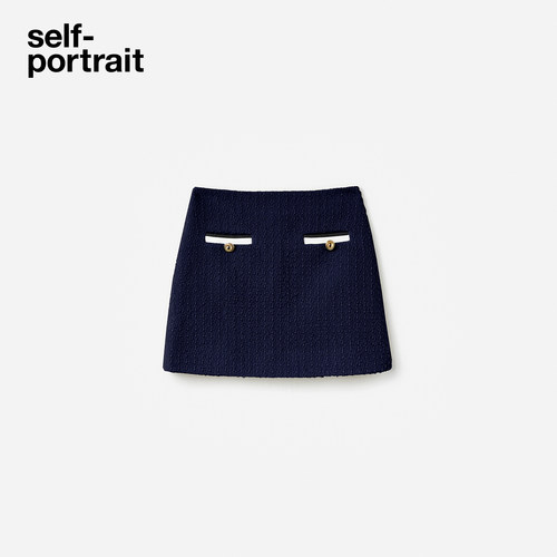 self-portrait学院风半身裙