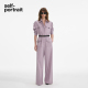 阔腿连体裤 self 浅灰紫宽松通勤工装 2025早秋新款 portrait